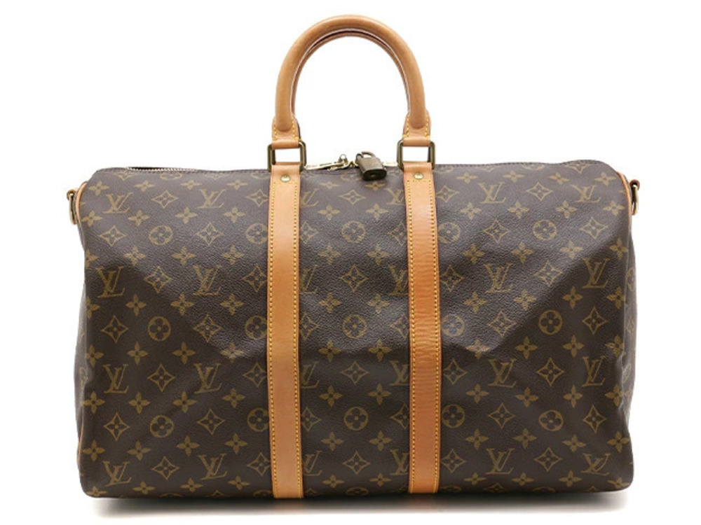 LOUIS VUITTON Keepall Bandouliere Boston Bag Monogram